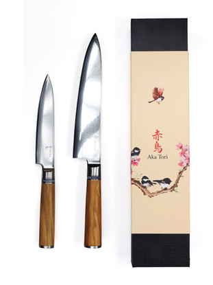 Exklusives Aka Tori Basic Kyoto Olive Set (2-teilig) – Business-Geschenk mit Gravuroption