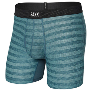 Men's cooling / sport boxer briefs with fly SAXX HOT SHOT Boxer Brief Fly - turquoise.