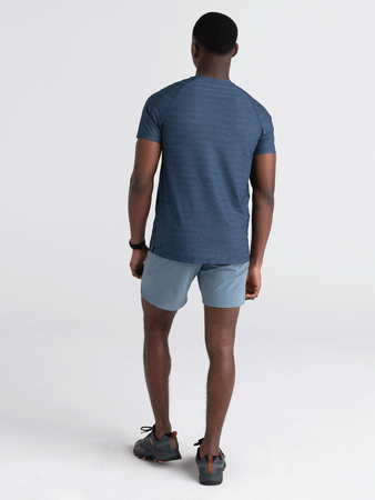 Men's breathable sports t-shirt SAXX HOT SHOT - navy blue.