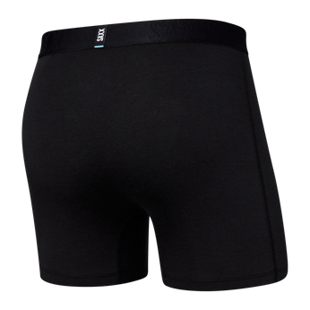Men's cooling / sport boxer briefs with a fly SAXX DROPTEMP COOL Boxer Brief Fly - black.