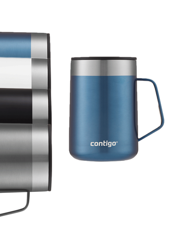 Thermal mug with ear Contigo Streeterville 420 ml - Blue