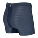Men's cooling / sport boxer briefs with fly SAXX HOT SHOT Boxer Brief Fly in stripes - navy blue.