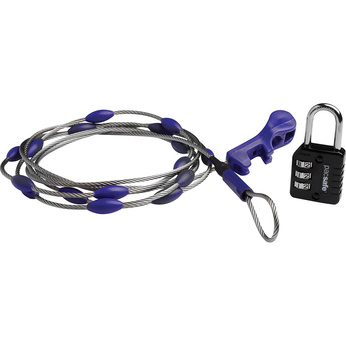 Pacsafe wrapsafe verstellbares kabelschloss