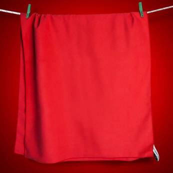 Schnelltrocknendes doppelseitiges handtuch Dr.Bacty 43x90 - rot