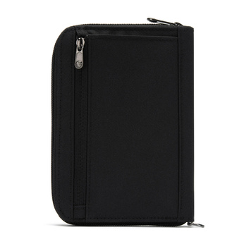 Herren-Geldbörse mit Diebstahlsicherung und RFIDsafe compact travel organizer technology - schwarz - nach der Ausstellung