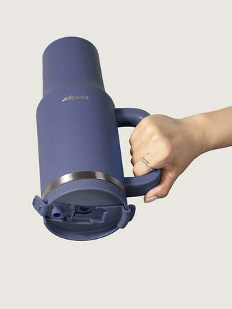 Thermal mug with straw Contigo Streeterville Tumbler 1200 ml - Indigo - after sales
