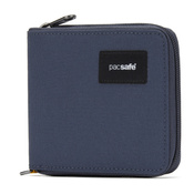Men's small RFID Pacsafe wallet - coastal blue