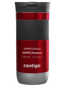 Thermal mug Contigo Byron 2.0 470ml with custom inscription - engraved - Red