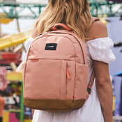 Pacsafe Go 15 l Anti-Diebstahl-Rucksack für die Stadt - rosa
