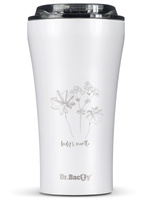 Thermal Coffee Mug Dr.Bacty Apollo 2.0 360 ml "Lady's mantle" – White