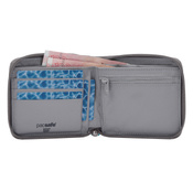 Men's small RFID Pacsafe wallet - stone