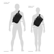 Pacsafe® EXP 12" anti theft sling crossbody - jet black