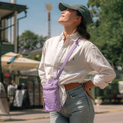 Anti-theft Pacsafe GO shoulder bag - Lavender