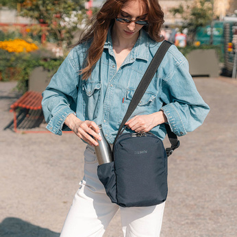 Pacsafe V Anti-Diebstahl-Einzel-Umhängetasche - navy blau