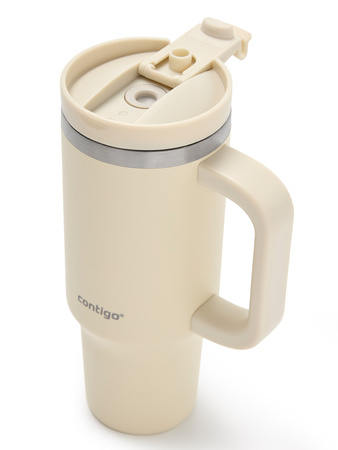 Thermalbecher mit Strohhalm Contigo Streeterville Tumbler 880 ml - Oatmilk