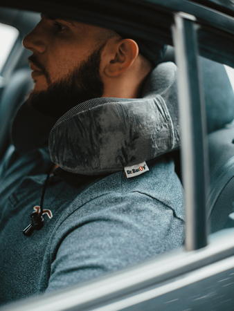 Travel cushion on the neck Dr. Bacty - gray