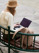 Women's anti-theft backpack 10 L Pacsafe W - beige