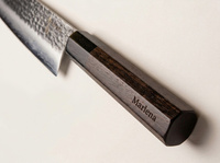 Aka Tori Damaszener-Nakiri-Gemüsemesser 7" mit Gravur - Tokyo Black