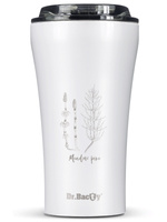 Thermal Coffee Mug Dr.Bacty Apollo 2.0 360 ml "Skrzyp polny"– White
