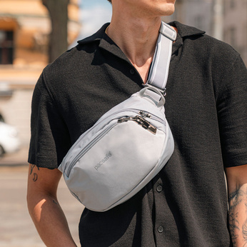 Pacsafe vibe 100 anti-diebstahl-nierenbeutel - Grau