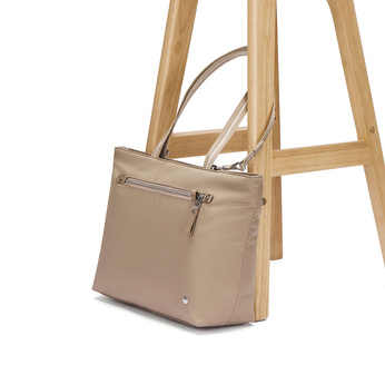 Pacsafe W Anti-Diebstahl-Handtasche für Frauen - beige