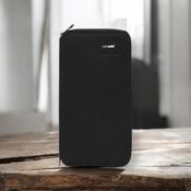 Große Damen-Geldbörse RFID Pacsafe – Schwarz