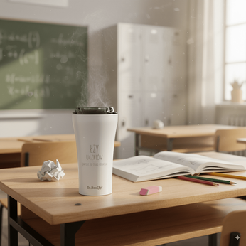 Dr.Bacty Apollo 2.0 Thermo-Kaffeebecher - 360 ml - Glänzend Weiß