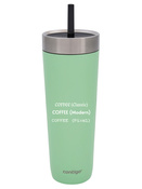 Thermobecher mit strohhalm Luxe Tumbler 720ml mit Gravur - Cucumber