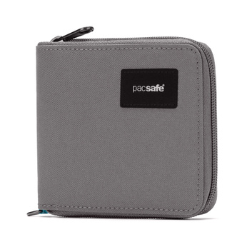 Men's small RFID Pacsafe wallet - stone