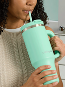 Thermalbecher mit Strohhalm Contigo Streeterville Tumbler 1200 ml - Reef