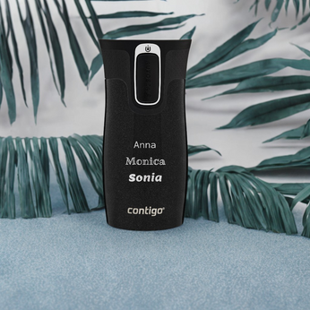 Contigo West Loop Mini 300ml thermal mug with engraving - Licorice