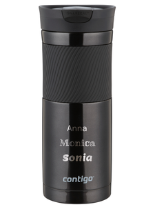 Contigo Byron 2.0 590ml Thermobecher mit Gravur - Schwarz