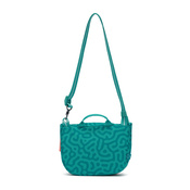 Folding women's anti-theft bag Pacsafe Go - turquoise