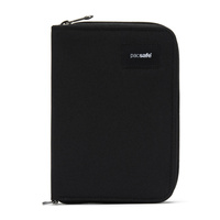 Pacsafe men's large RFID wallet - jet black - display