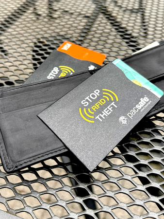Pacsafe RFID/Diebstahlsicherung Kartenetui 2 Stück- schwarz