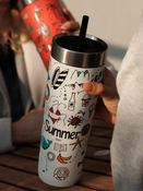 Thermobecher mit strohhalm Contigo Luxe Tumbler 720ml - Summer - Salt