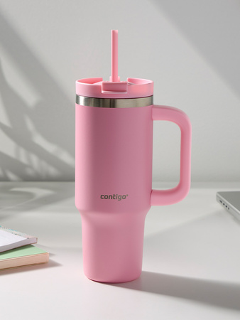 Thermal mug with straw Contigo Streeterville Tumbler 880 ml - Strawberry Cream