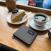 Small RFID Pacsafe wallet - dark gray