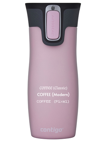 Thermal mug Contigo West Loop 2.0 with custom inscription-engraved - Millenial pink