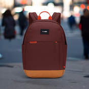 Anti-theft urban backpack Pacsafe Go 15 l - burgundy