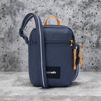 City anti-theft shoulder bag Pacsafe Go - navy blue