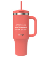 Becher mit Thermalwasser mit Gravur Streeterville Tumbler 1200 ml - Coral