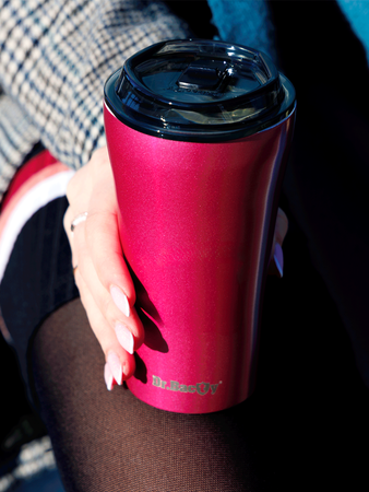 Dr.Bacty Apollo 2.0 thermal coffee mug - 360 ml - Pink - after sales