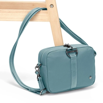 Women's anti-theft handbag Pacsafe CX square crossbody - mint color