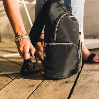 Stylesafe anti-diebstahl convertible sling zu rucksack - sch