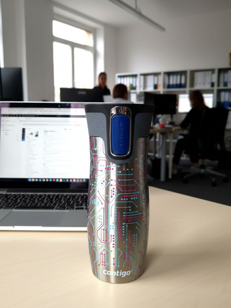 Contigo West Loop 2.0 Thermobecher 470ml - Electric - Stahl 