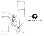 Gürtel mit Fach geheimen Geld Tasche Pacsafe CashSafe - schwarz