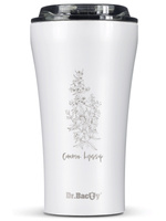 Thermobecher für Kaffee Dr.Bacty Apollo 2.0 360 ml "Hyzop lekarski" – Weiß