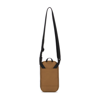 RFIDsafe anti-theft shoulder city bag by Pacsafe - brown