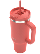 Thermal mug with straw Contigo Streeterville Tumbler 1200 ml - Coral